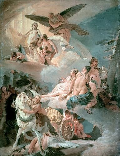 Tableau Phaethon Battista pour habiller un mur vide déco chambre poster mural 60x90