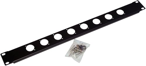 deetech RBC01 08-1HE Rackblende Lochblende mit LA chern fA r Einbaubuchsen deetech RBC01 08-1HE Rackblende Lochblende mit LA chern fA r Einbaubuchsen