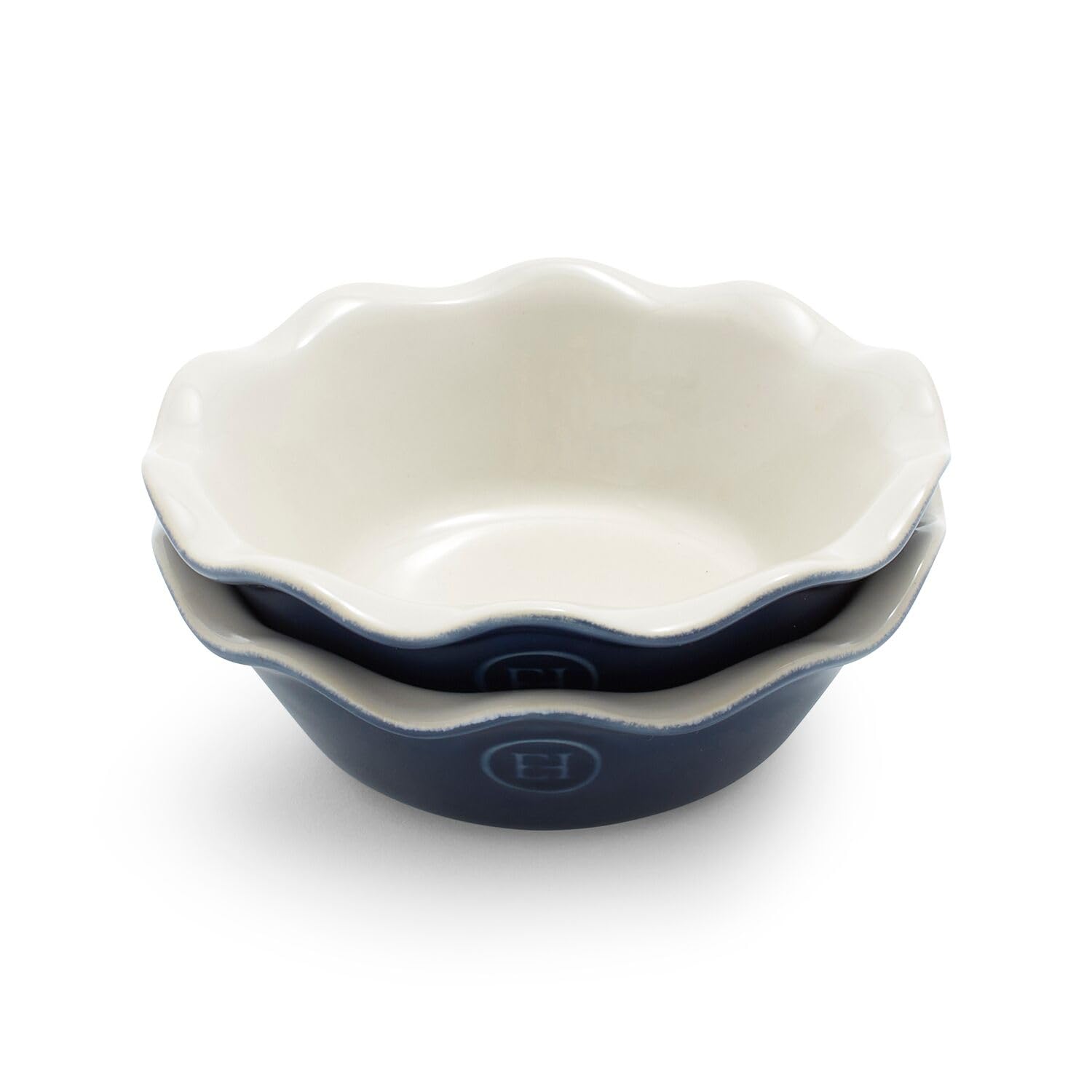 Emile Henry 559522 Lot de 2 mini plats à tarte en céramique Crépuscule