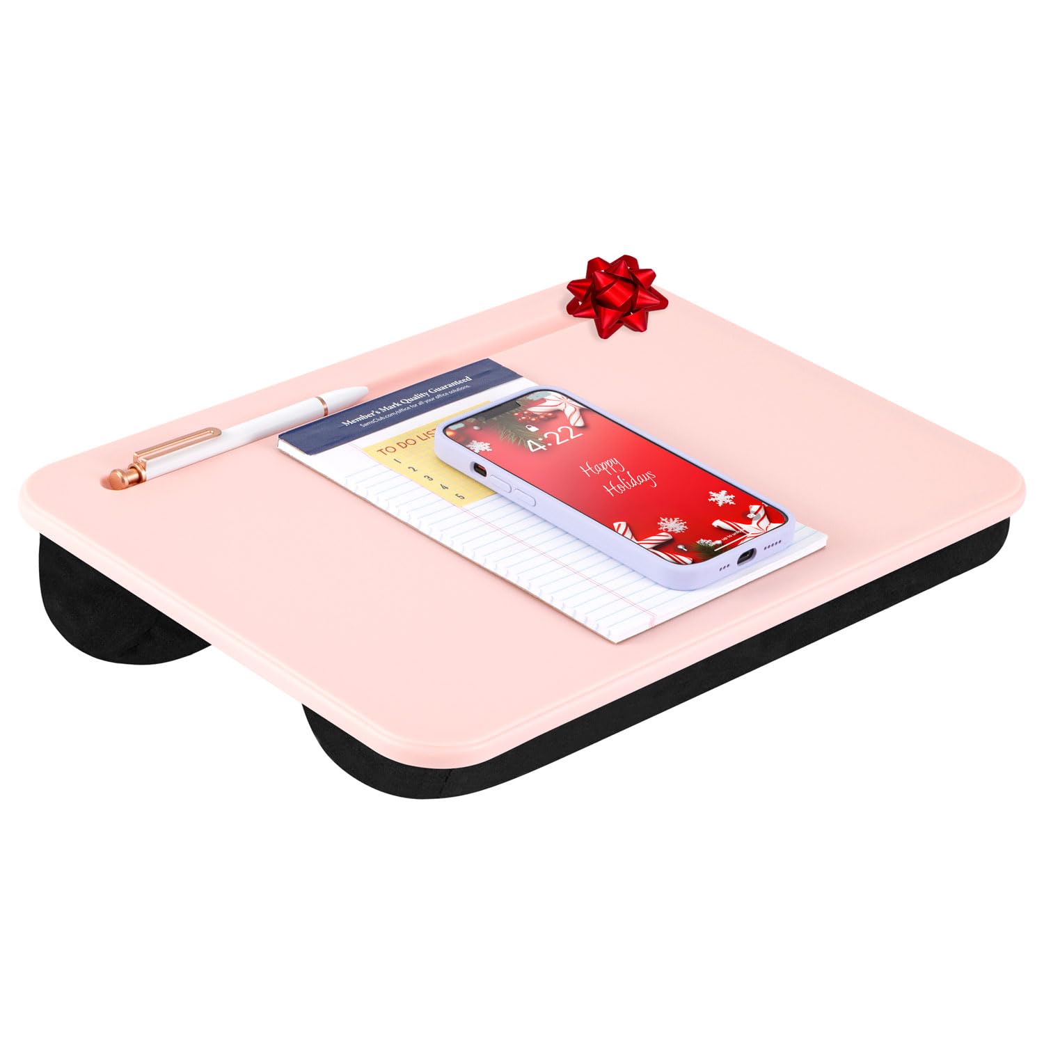 LAPGEAR Compact Lap Desk - Fits up to 15 Inch Laptops - Rose Quartz - Style No. 43104