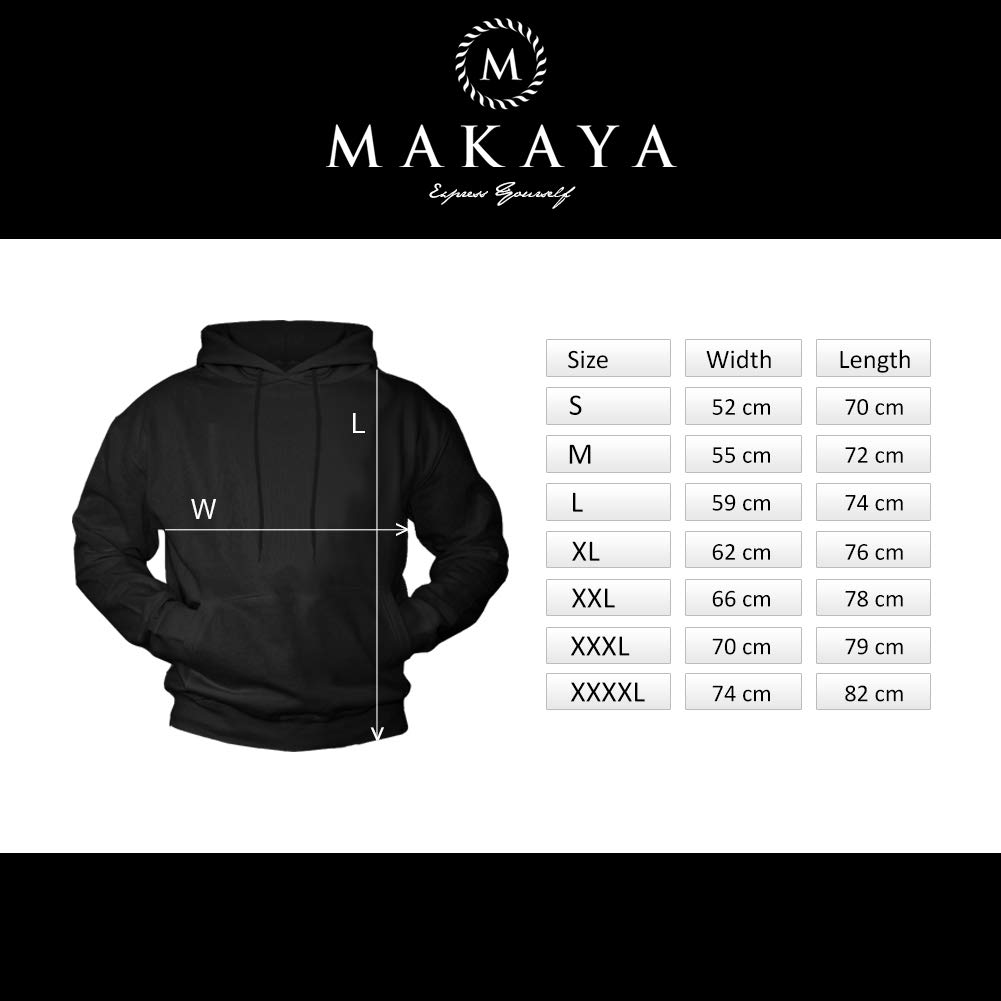 MAKAYA Pullover Walking Dead Nero - Zombie Evolution - Felpa con Cappuccio Uomo