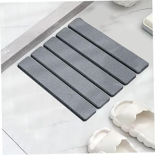 Tapis douche en pierre à séchage rapide antidérapant pour la maison - 5