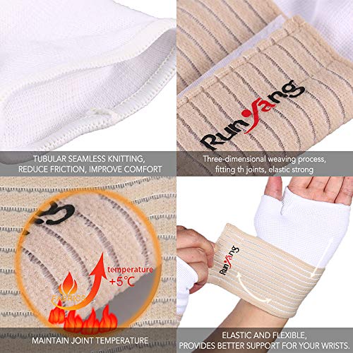 Apoio de pulso, Andoer Suporte de pulso esportivo pulseira de suporte cinta de fitness envoltório de