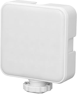 RGB Video Light LED Camera Luz de Fotografía Portátil a Todo Color Luz de 1200má CRI 95+ 3000-6500K Efectos FX para Reuniones Familiares Transmisión Al Aire Libre (White)