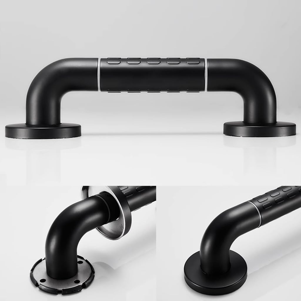 Maniglia antiscivolo resistente per doccia, in acciaio inox 304, maniglia di sicurezza per anziani e anziani, supporto per il bagno per assistenza agli infortuni (38,1 cm)