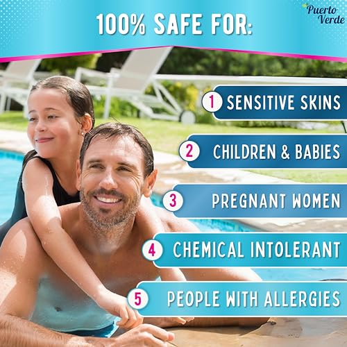 Puerto Verde • Pool & Spa Alkalinität Heber 10 Kg. Korrektur der Gesamtalkalität (TAC) & pH-Balance. Schnell Wirkend. Pulver-Format. Hermetischer Eimer. Inklusive Dosierbecher. Europäische Produktion.