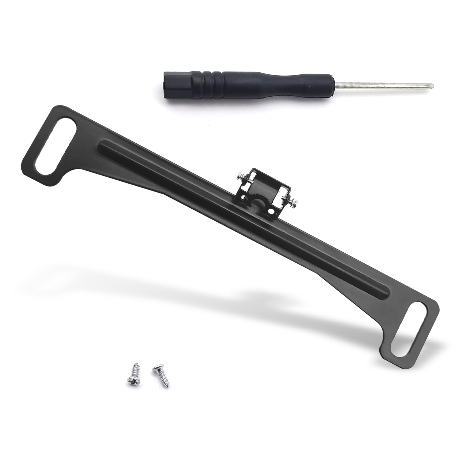 Eratus Reverse Rear Camera License Plate Bracket, Metal Rustproof and Shockproof License Plate Holder, Angle Adjustable Anti-Shake Structure Mount with Installation Tool, for Most Cars Trucks (Black)