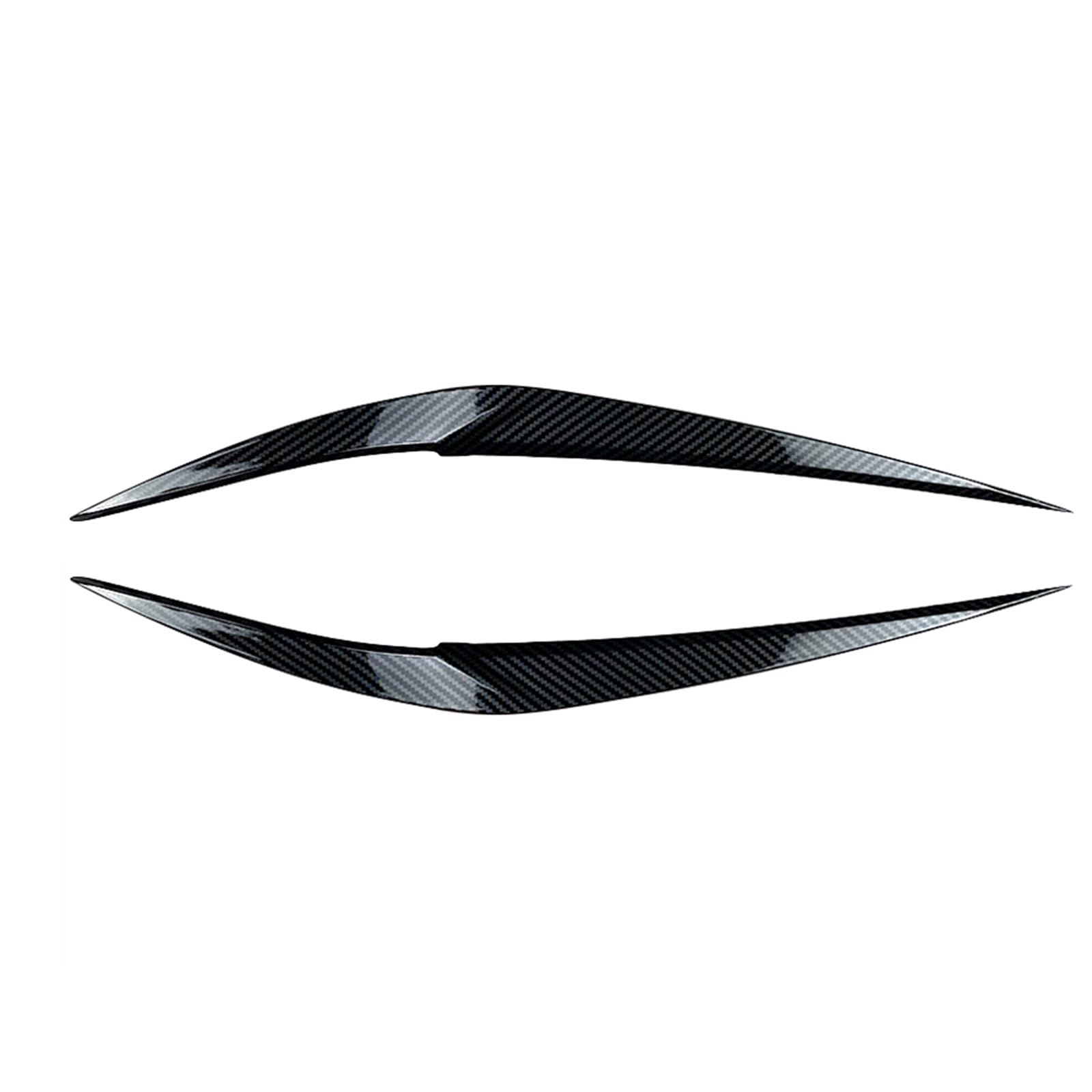 Car Front Headlight Eyebrow Eyelid Trim Lamp Cover Brow Sticker for X1 F48 2016 2017-2020 Auto Accessories(Carbon Fiber Look)