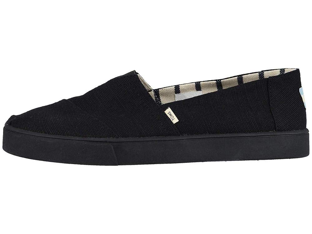 TOMS Canvas Men's Cupsole Classics Venice Collection Espadrilles, 41.5 EU, Black