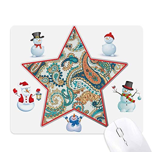Tapis de souris poisson bleu orange résumé étoile antistatique