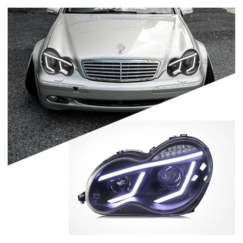 Faros LED de coche para Benz Clase C W203 2000-2006 luces de freno intermitentes antiniebla 3