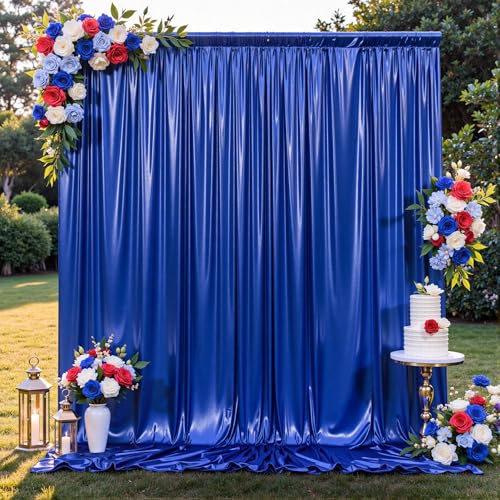 Cortina fondo royal blue 20x10ft 4 paneles