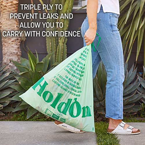 Holdon Large Trash Bags 13 Gallon – Plant-Based Garbage Bags With Drawstring Handles For Tall Trash Bins – Trash Bags For Kitchen Bin (40 Bags) #TOP5