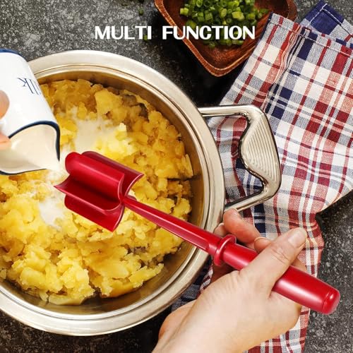 Meat Chopper for Hamburger, Premium Heat Resistant Masher and Smasher for Ground Beef, Ground Turkey and More, Nylon Ground Beef Chopper Tool and Meat Fork, Non Stick Mix Chopper (red (color)) - image 7