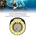 HERCHR Underwater Diving Compass, 50M Luminous Magnetic Waterproof Pipe Clamp Diving Compass Mini Survival Watchband Wrist Mount Compass for Diving Water Sports(Yellow)