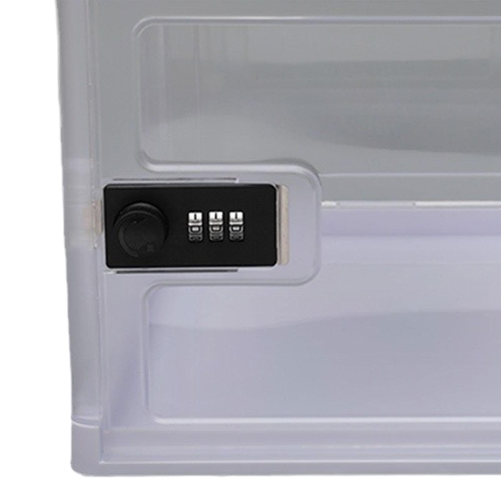 Yajuyi Mehrzweck Schließfach mit Zahlenschloss für, Handys, Persönliche Gegenstände, Snacks, Büroschränke Und Elektronik, Weiß