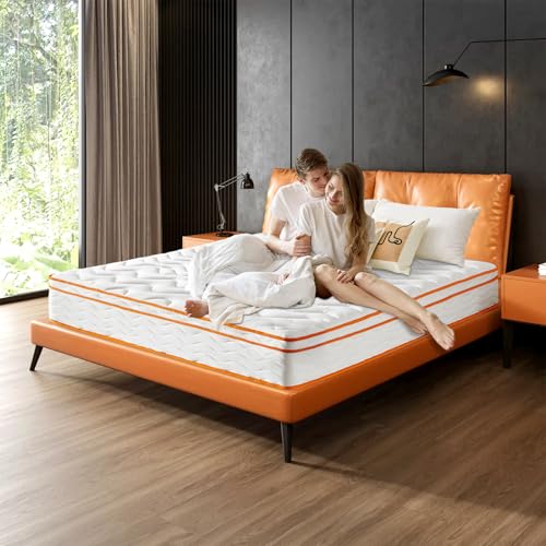 KBQ Queen 12" Medium Hybrid Mattress with Gel Foam & Springs