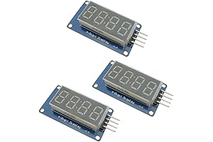 3 Segment Red LED Display Module with Clock Display
