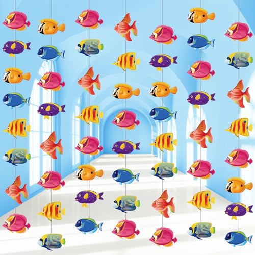 Sinload 8 Pieces Under The Sea Party Decorations Tropical Fish