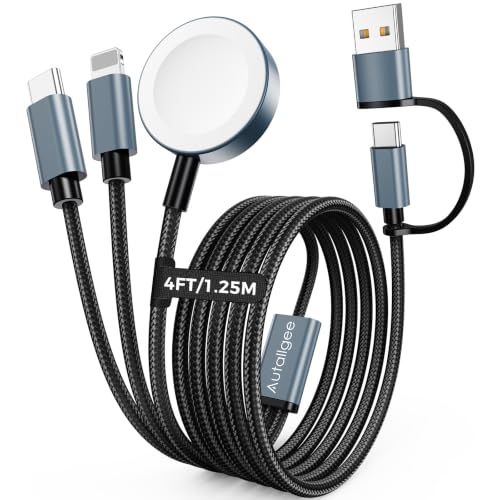 3-in-2 Ladegerät für apple watch ladekabel 1.25M USB-C – Ansicht 1