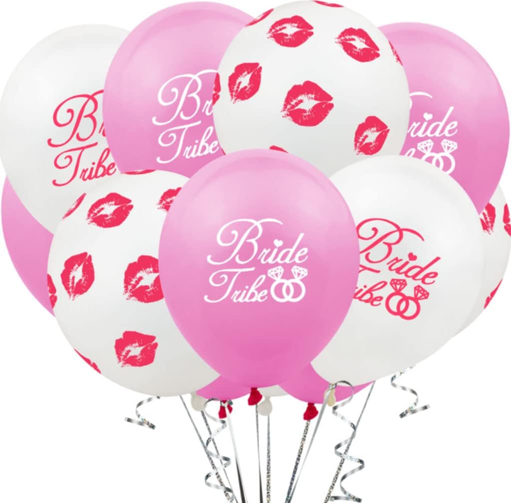 Team bride balloon wedding party venue layout balloon