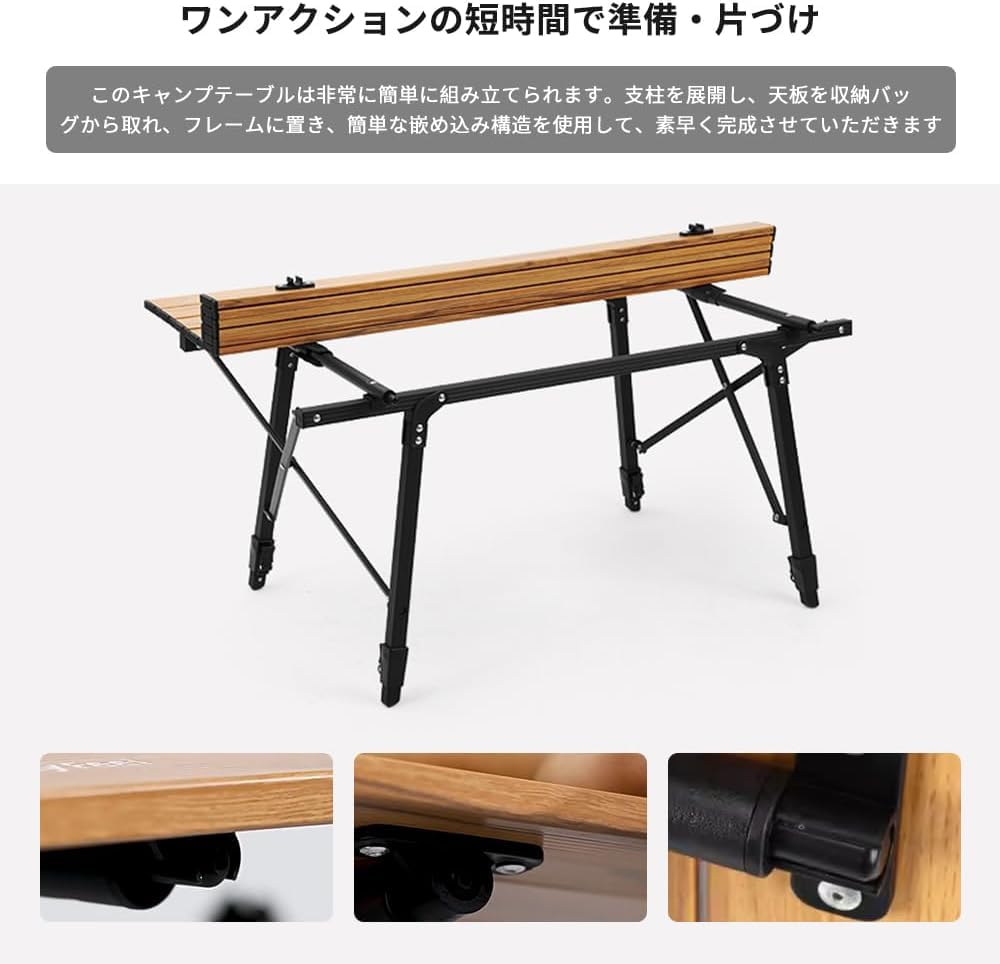 【値下げ】高さ調整できるハイ&ロー折り畳みアルミテーブル★未開封新品 Amazon.co.jp: アルミ製折りたたみローテーブル、高さ調整可能