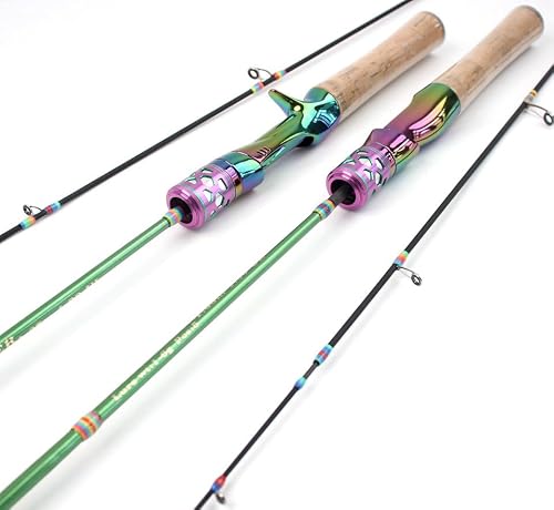 KTGCOZS Pack of 1 Carbon Fiber Super Hard Fishing Spinning Lure Rod 1.9m 5 Section Light Casting Baitcasting Gift Tip (Spinning Rod 1pcs)