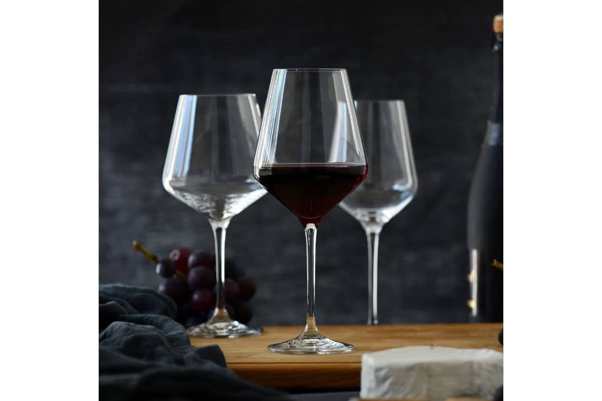 konsimo AVANT-GARDE Weingläser 6er Set - Rotweingläser Weißweingläser Aperol Spritz und Champagner Gläser Set von 6 - Weinglas - Aperitifgläser - Kristallgläser Wein - 490 ml