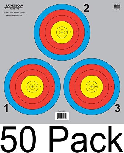 Archery 5 SPOT & 3 SPOT Vegas Targets by Longbow 8, 20, 50 & 200 Packs