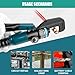 6-Ton Hydraulic Crimping Tool with 9 Pairs of Dies, 12 AWG to 2/0 Battery Cable Lug Terminal & Wire Rope Crimper
