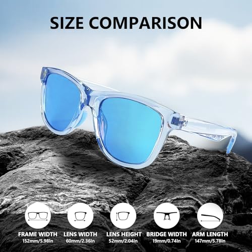 Oversized Sunglasses Mens Trendy Polarized Large Driving Sunglasses For Men and Women UV Protective Big Sunnies Shades4