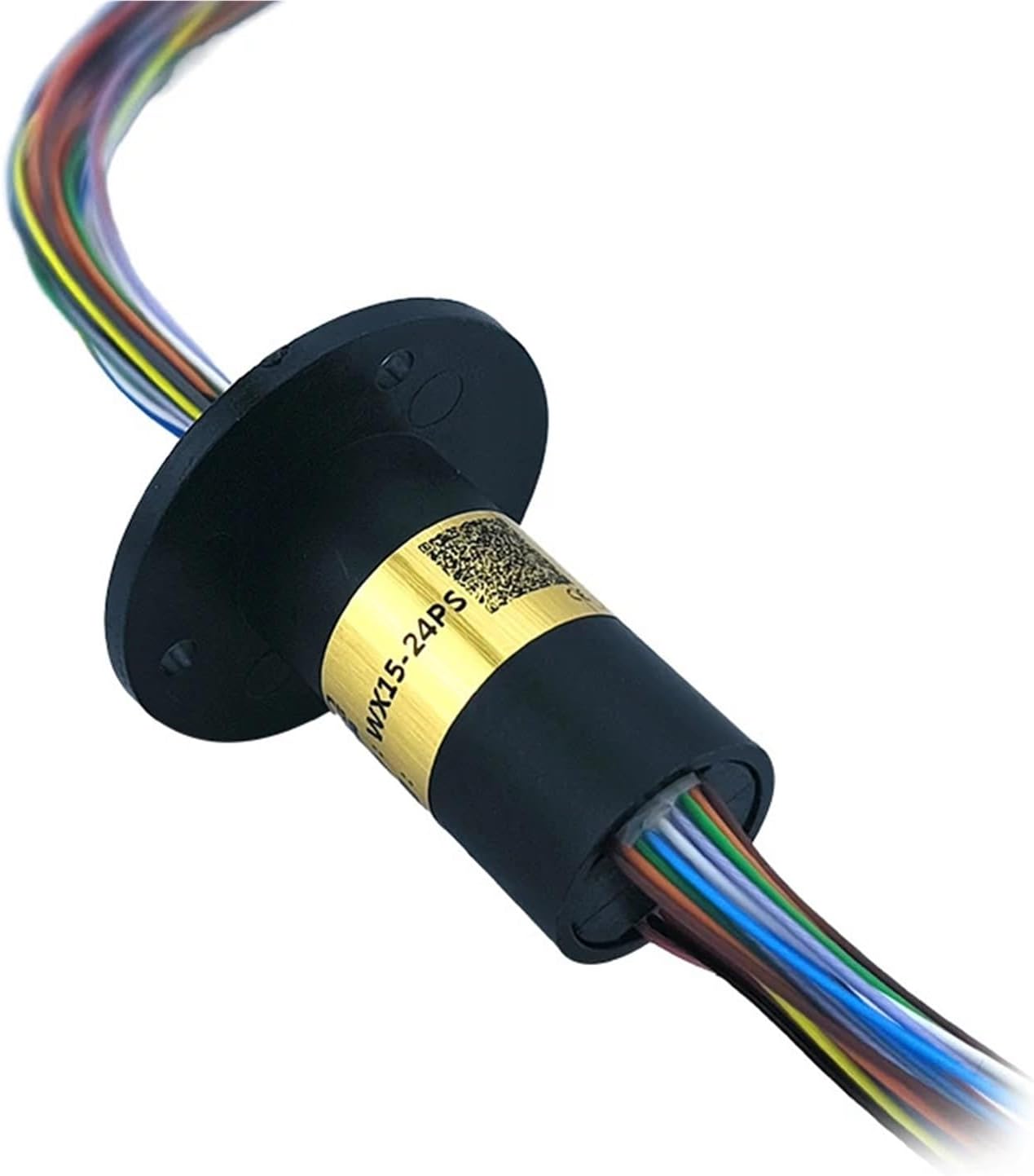 Rotary OD15mm 24-way multi-channel slip ring electrical rotary joint for professional use with motors