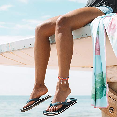 Jeka Beach Anklets For Women Boho Summer Handmade Layered Anklet Set Waterproof Adjustable Wax Thread Stackable Foot Jewelry For Girl #TOP2