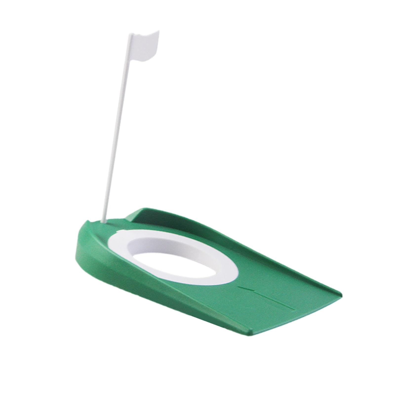 YIJU Golf Practice Putting Cup with Flag, Golf Training Equipment,Portable for Children's Games,Kids Adults,Garage Accessories, Green
