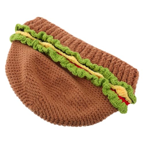 Sombrero de hamburguesa unisex para regalo original de navidad y cumpleaños