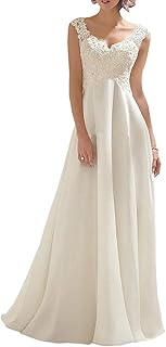Beach Wedding Dresses for Bride High Low Sequins Sleeveless Pleated Sweetheart Long Bridal Gowns for Women - Buy now