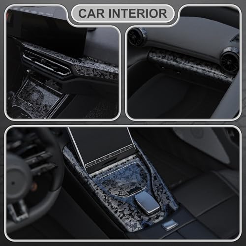 Image of Lypumso PET Forged Carbon Fiber Vinyl Wrap, Glossy Car Vinyl Film for Automotive with Air Release Technology for Vehicle Decal DIY Interior Exterior Decoration (Grey Chopped Forged, 1ft x 5ft)