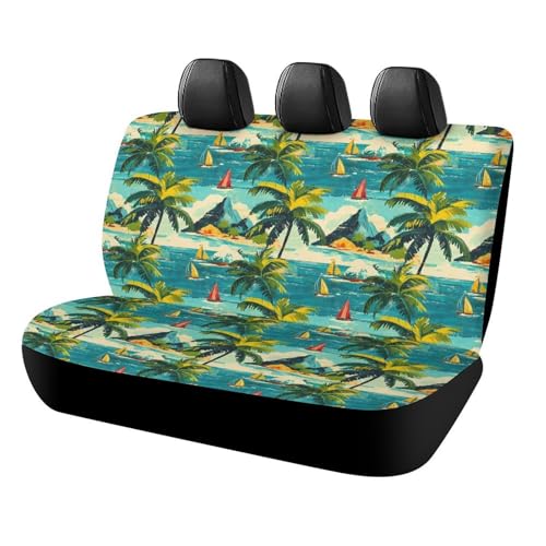 Housse de siège arrière de qualité supérieure pour camions motif hawaïen durable