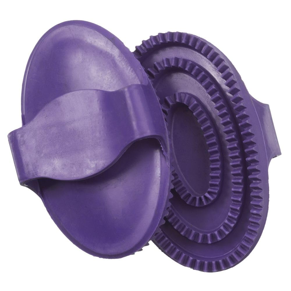 Tough 1 Large Rubber Curry Comb, Purple