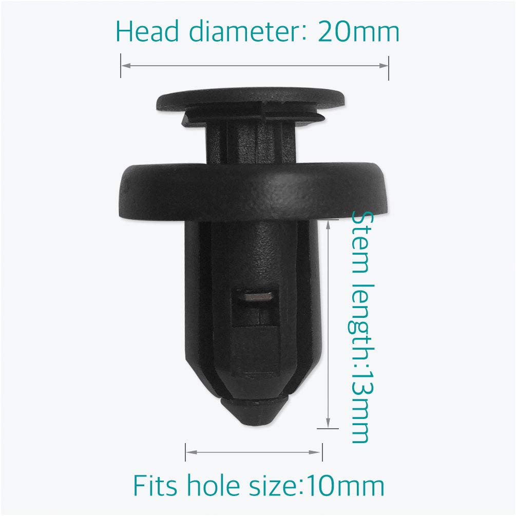 Amazon.com: Lantee 50 Pcs Bumper Clips & Splash Shield Fasteners w