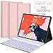 Price comparison product image iPad Keyboard Case for iPad Pro 12.9 2018 3rd Gen,Support Apple Pencil Charging,7 Colors Backlit Detachable Keyboard,Boriyuan Slim Folio Smart Cover for iPad Pro 12.9 2018(Not for 2017/2015),Rose Gold