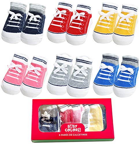 Baby Infant Anti Slip Non Skid Boys Newborn Sneaker Shoe Socks 6 Pairs (0-6 Months, Colorful 6 Pairs) Baby Infant Anti Slip Non Skid Boys Newborn Sneaker Shoe Socks 6 Pairs (0-6 Months, Colorful 6 Pairs)