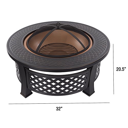 Pure Garden 50-FP188 Fire Pit - 32-Inch Outdoor Fireplace thumb #4