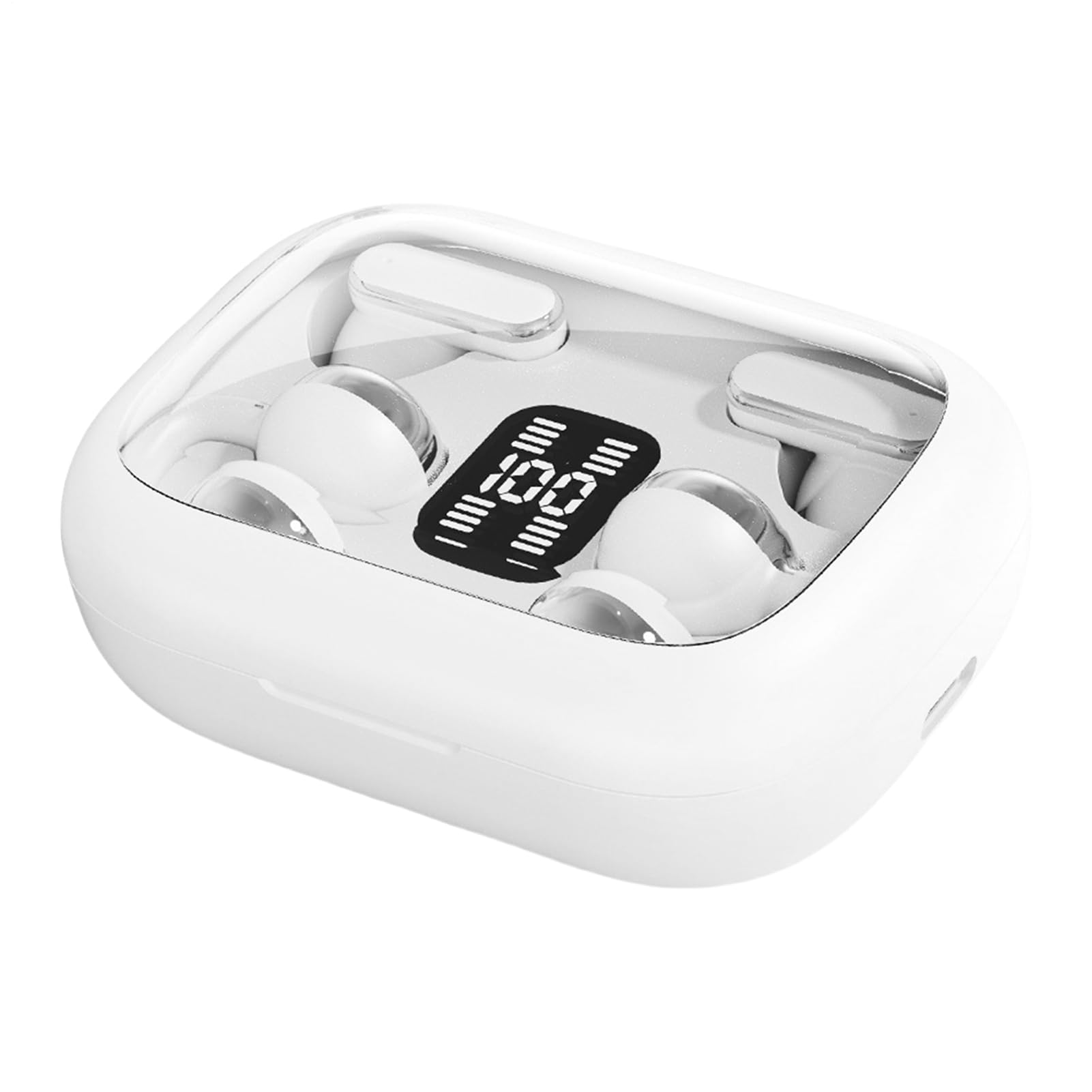 Générique Écouteurs sans Fil | Écouteurs Intra-Auriculaires Réducteur de Bruit - Réduction Active du Bruit avec Affichage LED et Autonomie Prolongée pour Sport Course Entraînement et Appels