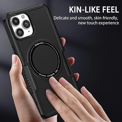 Coque iPhone 11 Pro magnétique matte coque de protection fine noire - 3