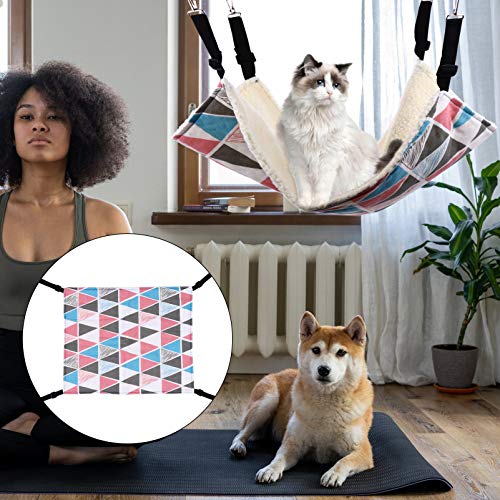 Popetpop rede suspensa para gatinho para dormir, repouso para brincar pesado, rede de algodão para a