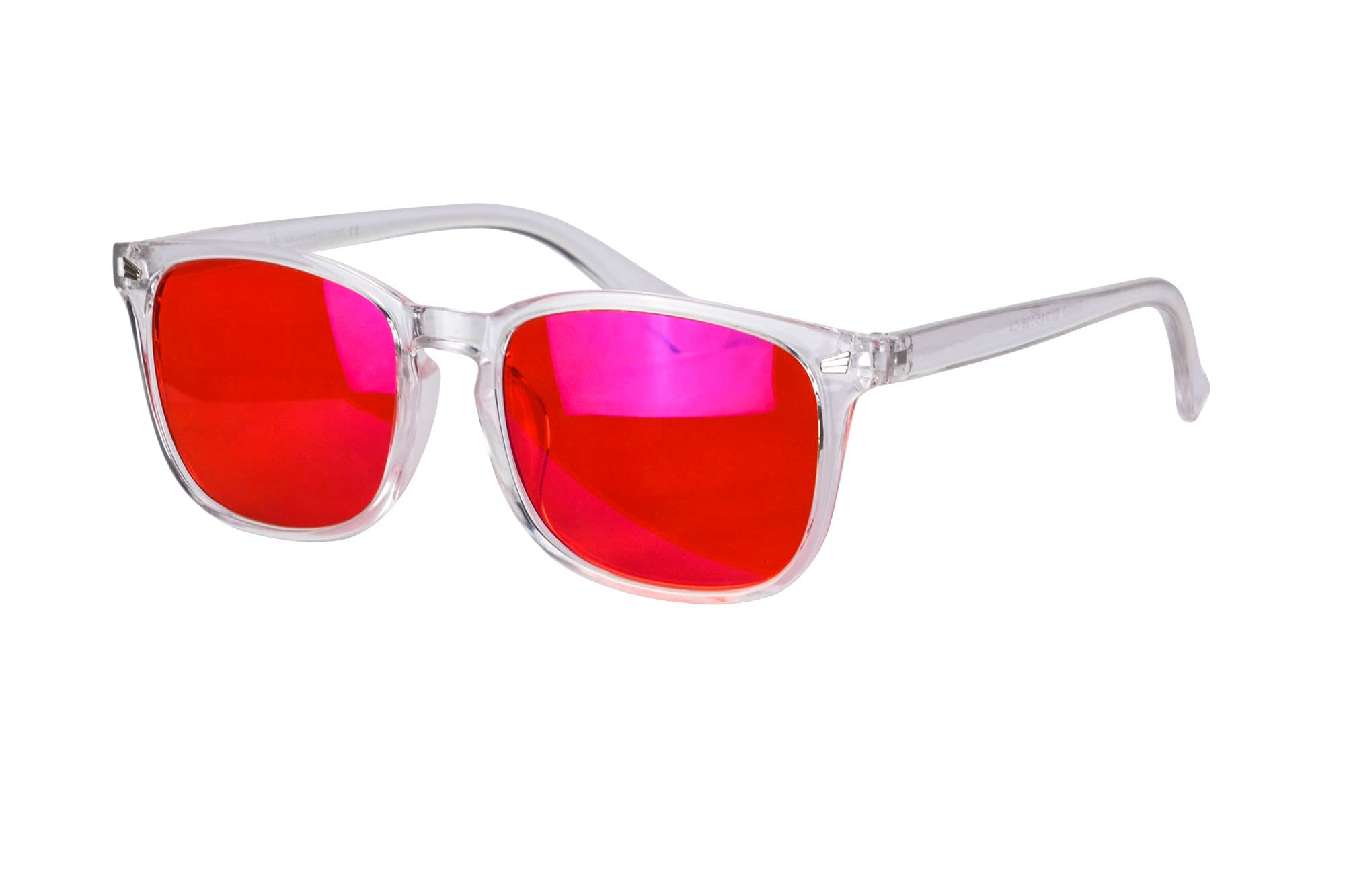 SHINU Blue and Green Wavelength Blocking Glasses Disruptive Light Blocking Glasses Red Lens Eliminate Eye Strain 068RD