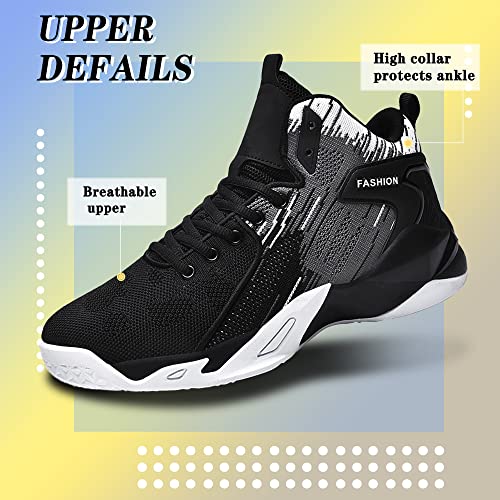 CJSPORX Mens Basketball Shoes Breathable Non Slip Running Fashion Sneakers2