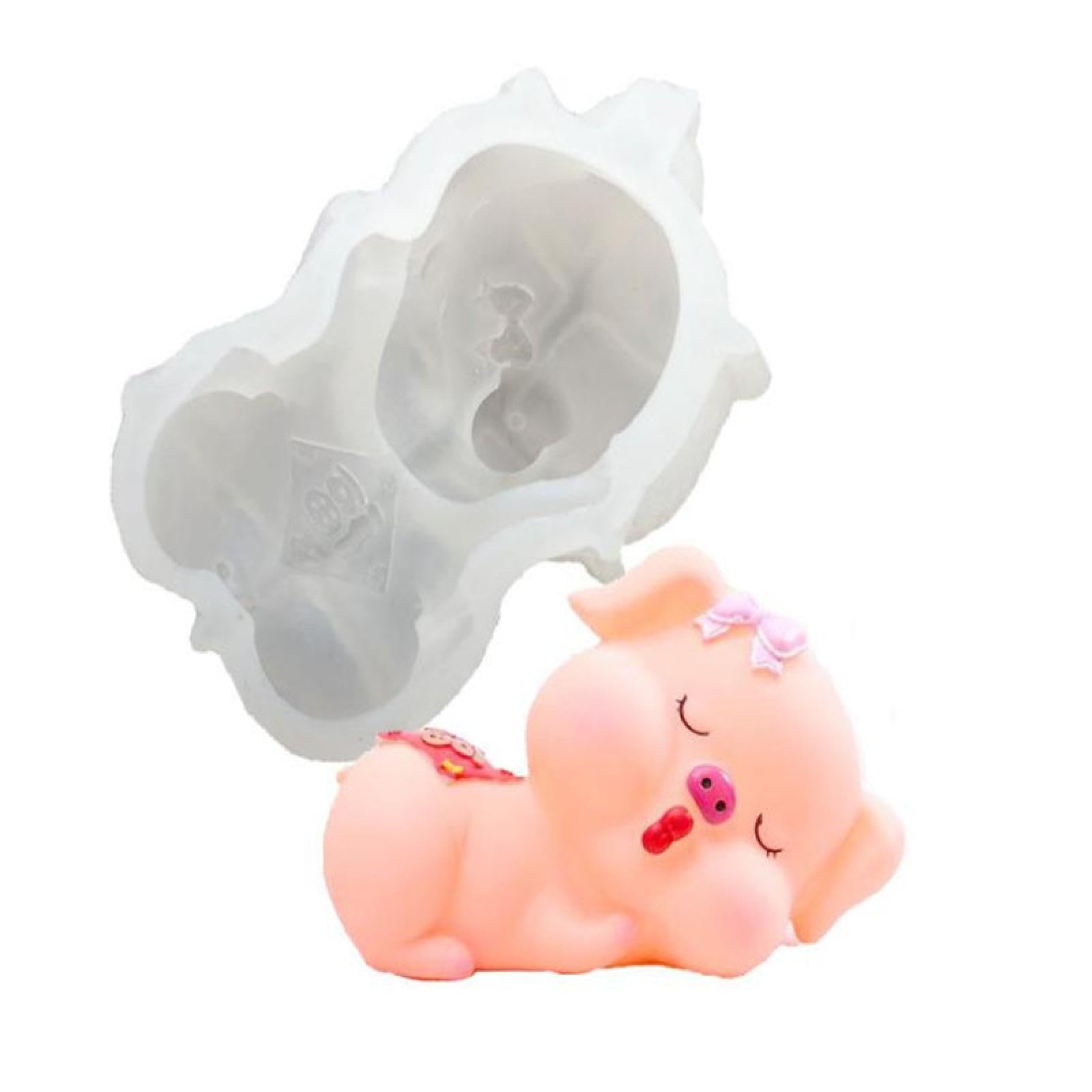 Moule en silicone pour la pâtisserie, 13 x 7,5 x 9 cm, motif nœud papillon, cochon, trèfle, cochon, décoration de gâteau, chocolat, fondant, moule en silicone époxy style 2