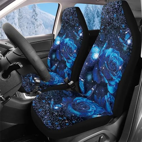 Housse de siège auto avant rose bleue 52x138cm lavable pour voiture et camion